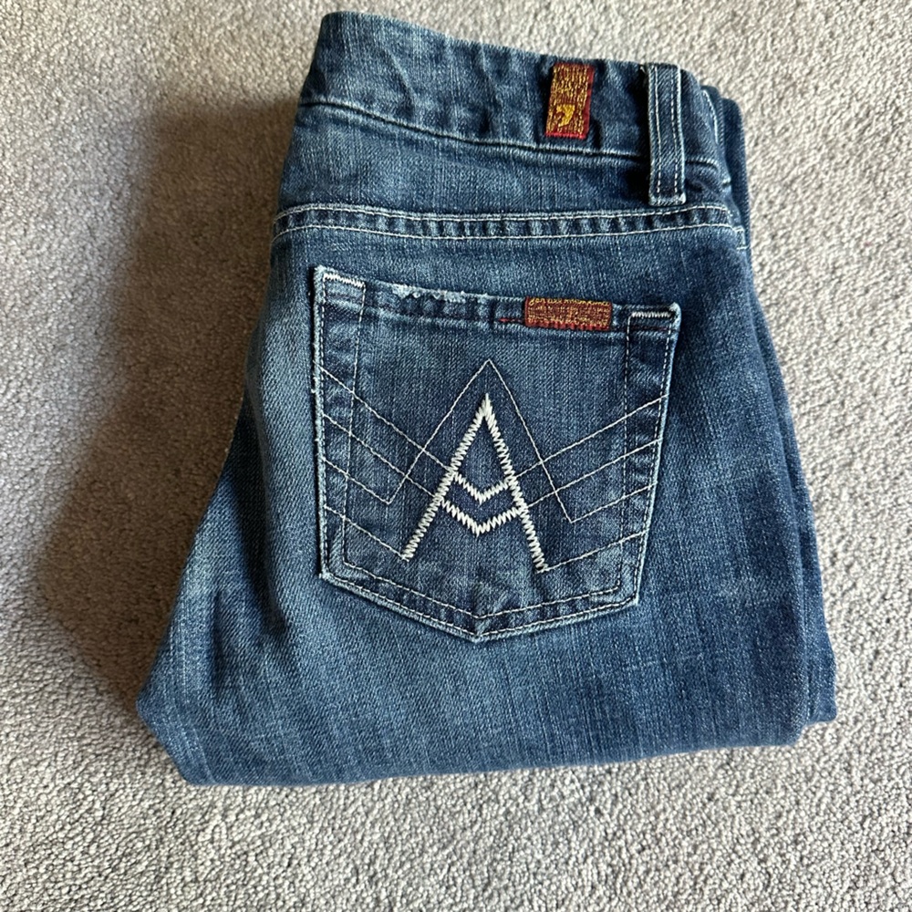 “A” pocket 7 for all mankind women’s size 25. Excellent condition!!